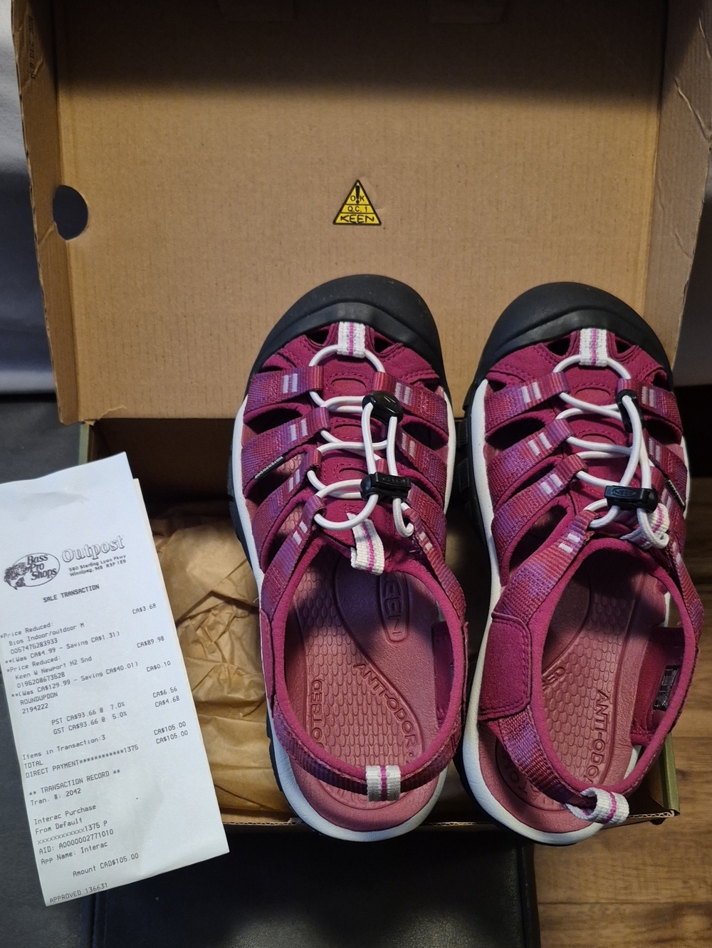 Keen Women's Magenta Outdoor Sandals with Bungee Lacing